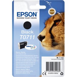 Epson Cartouche d’Encre DuraBrite Ultra Ink Noir T0711 (lot de 2)