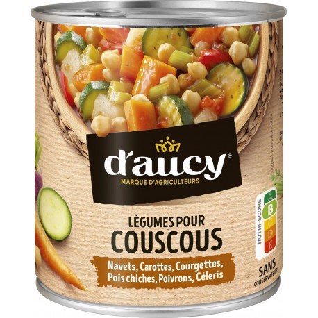 D'AUCY Légumes cuisinés pour couscous 800g