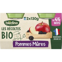 BLEDINA BLED.POTS POM/MURES4/6M2X130G