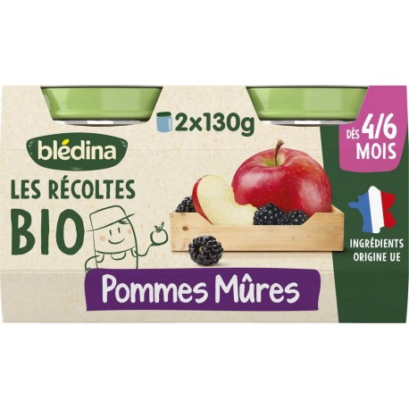BLEDINA BLED.POTS POM/MURES4/6M2X130G