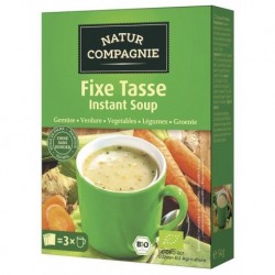 Natur Compagnie Soupe Instantanée Légumes 3x20g (carton de 12)
