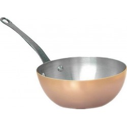 DE BUYER Sauteuse Sauteuse bombée pro en cuivre/inox 24cm