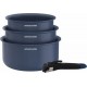 ARTHUR MARTIN Casserole Set de 3 casseroles 16-18-20cm poignée