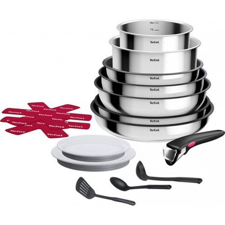 TEFAL Batterie de cuisine Ingenio Cook Eat 15 pcs L881SF04