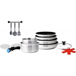 ARTHUR MARTIN Batterie de cuisine 15 pièces AM1526CR