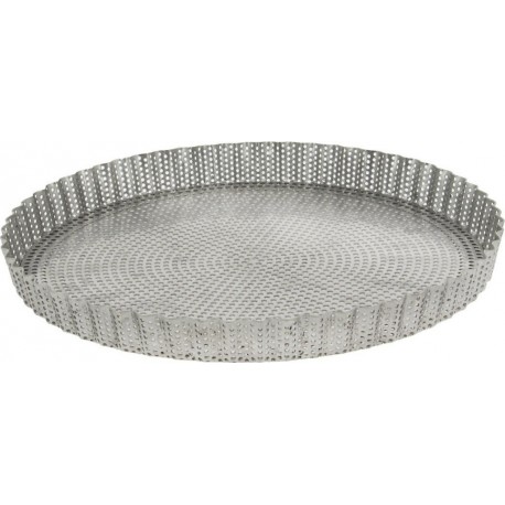 DE BUYER Moule à tarte cannele en inox 3214.28