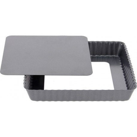 DE BUYER Moule à tarte Moule à tarte carré fond démontable 18 c