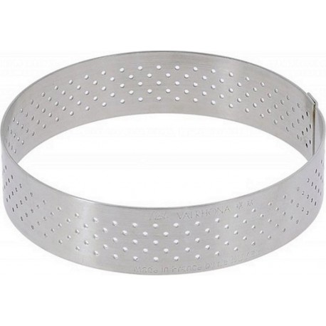 DE BUYER Cercle pâtisserie Cercle à tarte en inox perforé 20.5 x 2