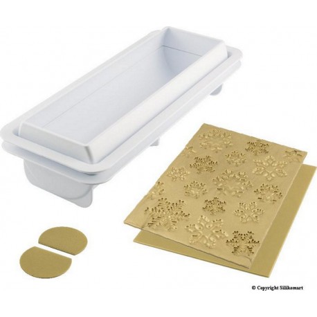 SILIKOMART Moule à bûche Frozen buche 8x25x6.7cm