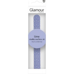 GLAMOUR PARIS Lime à Ongles Multicouches pack de 6