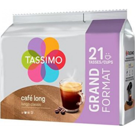 Tassimo Dosettes café long classique x21 141g