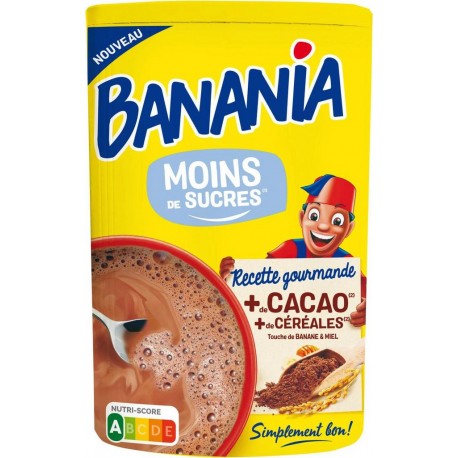 BANANIA POUDRE MOINS DE SUCRE 750g