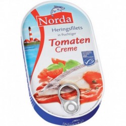 Norda Heringsfilets Tomaten Creme 200g (carton de 13)