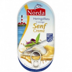 Norda Heringsfilets Senf Creme 200g (carton de 13)