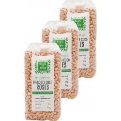 Grain De Frais Haricots Coco Roses les 3 unités de 1.0Kg