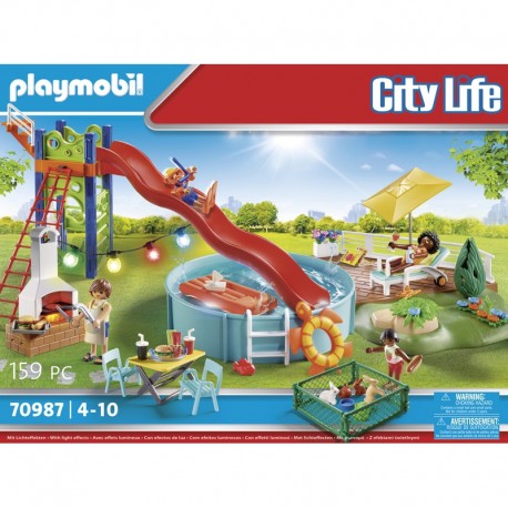 PLAYMOBIL 70987 ESPACE DETENTE AVEC PISCINE