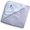 DISNEY Cape de bain bébé gris 75x75cm 100% coton Dumbo