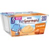 NESTLE Dessert bébé caramel les 4 pots de 100g