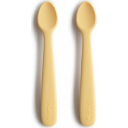 Silicone Lot De 2 Cuillères Jaune