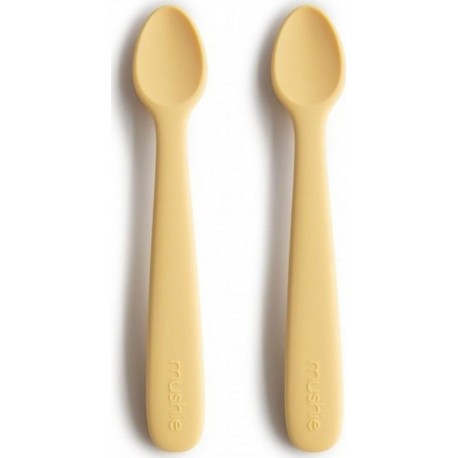 Silicone Lot De 2 Cuillères Jaune