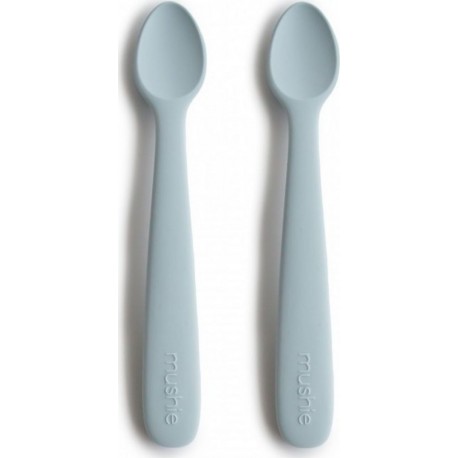 Silicone Lot De 2 Cuillères Bleu