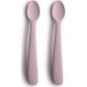 Silicone Lot De 2 Cuillères Rose