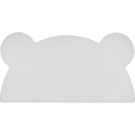 Silicone Kindsgut Set De Table En Forme D’ours En Gris Clair