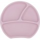 Silicone Kindsgut Assiette Ventouse En Rose