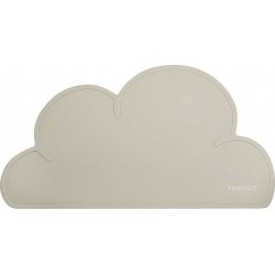 Silicone Kindsgut Set De Table En Forme De Nuage En Taupe