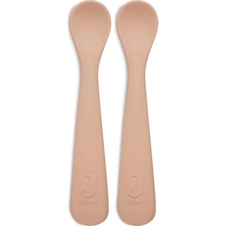 Silicone Cuillère Souple Rose Pale (2pcs)