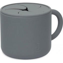 Silicone Gobelet À Goûter Avec Couvercle Gris Tempête