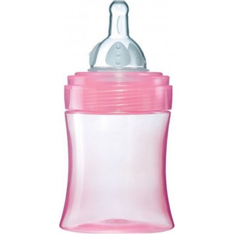 Dodie Biberon Anti Colique Initiation+ 150ml Rose Poupée 0-6 Mo