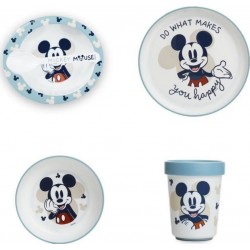 Thermobaby Pack Repas 2eme Age Mickey 3 Assiettes + Un Gobelet + 1 Cuillere