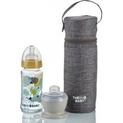 Thermobaby Porte Biberon Isotherme Gris Chiné