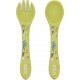 Silicone Set Fourchette Et Cuillère En , Animaux, Sassi Junior