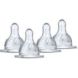 Dodie Lot De 4 Tétines Rondes Initiation Débit 4
