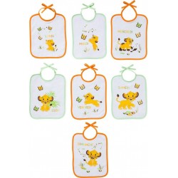 Lion Set De 7 Bavoirs Journaliers Naissance Roi Jungle