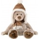 PARIS PRIX Peluche Ours chapeau 43cm Marron