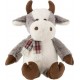 PARIS PRIX Peluche Vache écharpe 35cm Multicolore