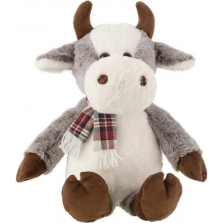 PARIS PRIX Peluche Vache écharpe 35cm Multicolore