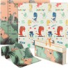 HOMCOM Tapis D'éveil Bébé Pliable Épais Réversible En Mousse
