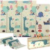 HOMCOM Tapis D'éveil Bébé Pliable Épais Réversible En Mousse