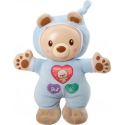 VTECH Leon Mon Lumi Ourson Bleu Vtech Baby 5202105 Peluche Veilleuse Musicale Bebe