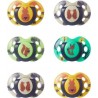 TOMMEE TIPPEE Sucettes Tommee Tippee Fun 18-36 Mois Lot De 6 Forme Orthodontique Symétrique Silicone Sans Bpa