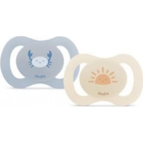DODIE Duo Sucettes Anatomiques 0/2 Mois Crabe
