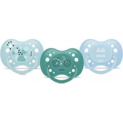 DODIE Sucettes Anatomiques Bébé Ours Lot De 3 +18 Mois Résistantes Et Anti-irritations