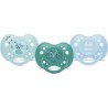 DODIE Sucettes Anatomiques Bébé Ours Lot De 3 +18 Mois Résistantes Et Anti-irritations