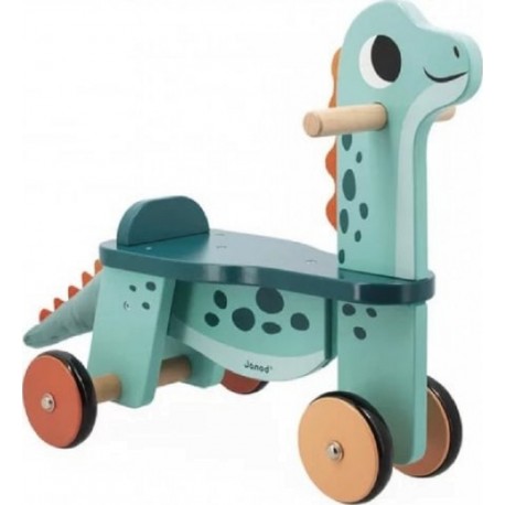 JURATOYS-JANOD Porteur En Bois Portosaurus Trotteur Dino Pour Enfants