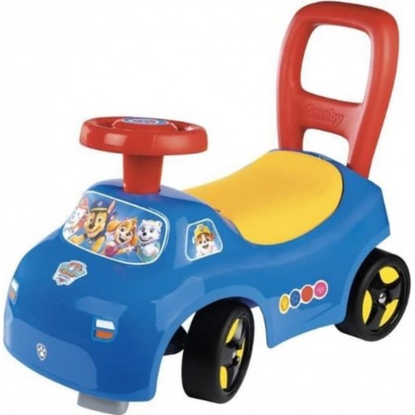 SMOBY Porteur Auto Enfant 2 En 1 Pat' Patrouille Coffre Sous La Selle + Klaxon Des 10 Mois Fabrication Française