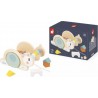 JURATOYS-JANOD Chariot À Tirer Escargot Cubique Jouet Éducatif Coloré Pour Enfants